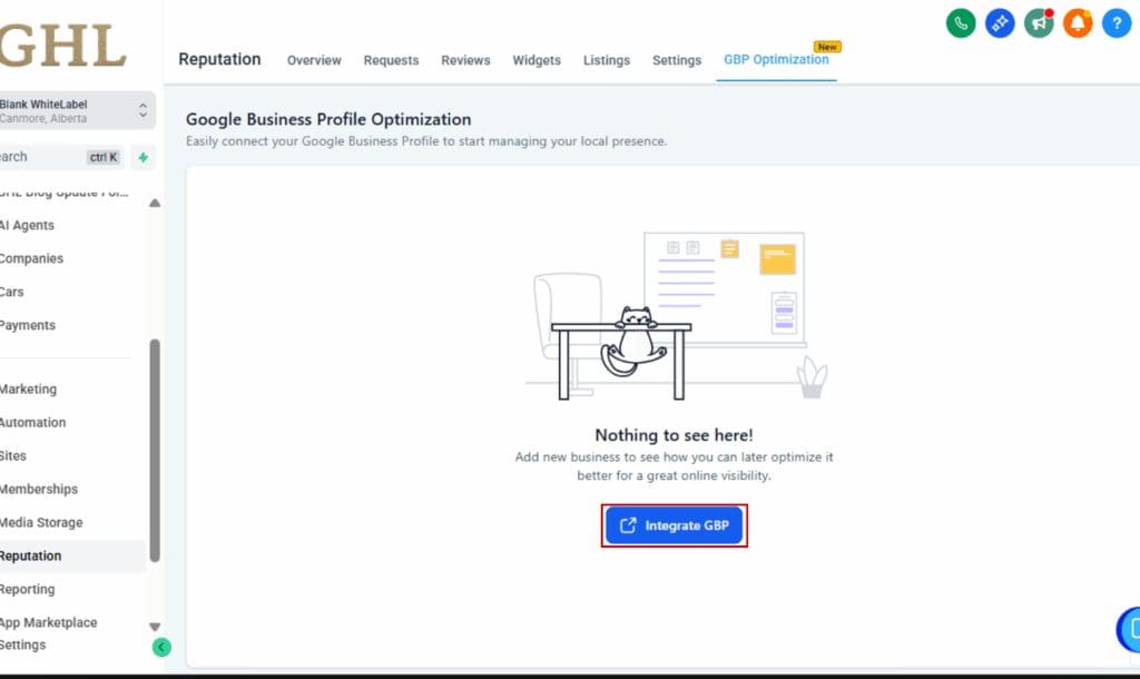 AI review management
- Connect the Google Business Profile (GBP)