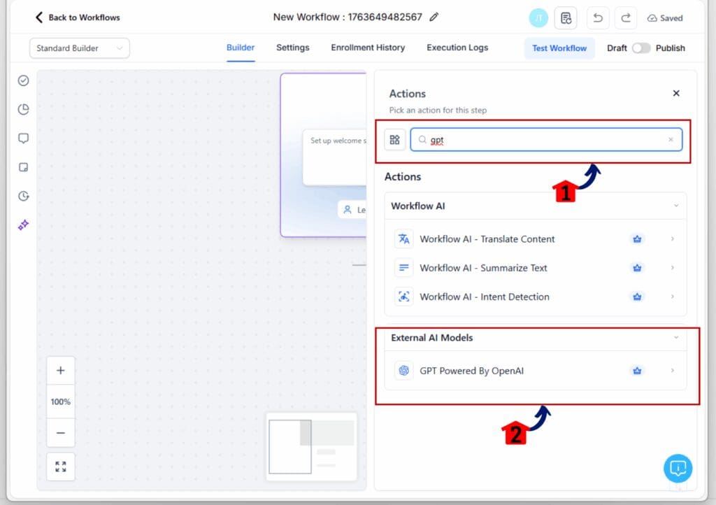 workflow ai model - gpt