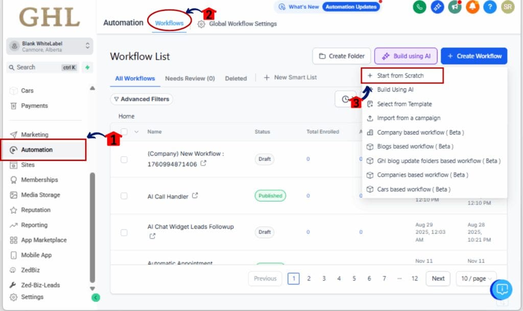 How to Use Workflow management tool in GHL